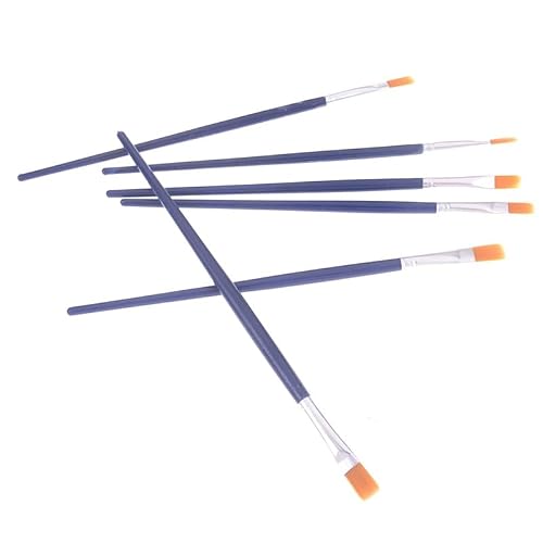 UOHLCX HBJWOV 6Pcs/Set Watercolor Paint Brushes Different Shape Round Pointed Tip Nylon Hair Painting Brush Set Art Supplies