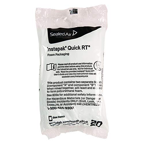 Sealed Air Instapak Quick RT, #20 Bag for 10"x10"x10" Box, Easy to Use, The ultimate protection for fragile shipments, Foam Packaging Bags (Pack of 36) (IQHRT00-20)