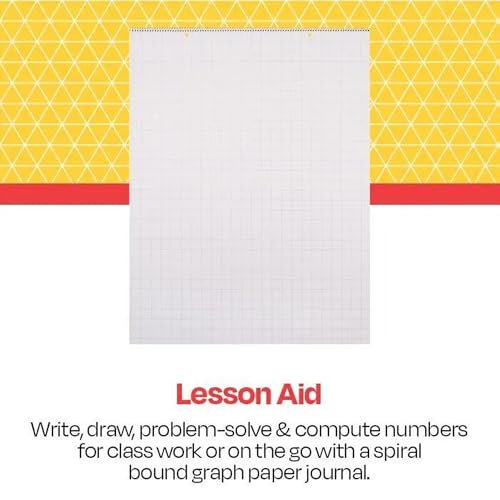 Casafoyer School Smart Chart Table, 24 x 32 in, 25 Sheets, 1 in Grid - Case of 2(Combo)