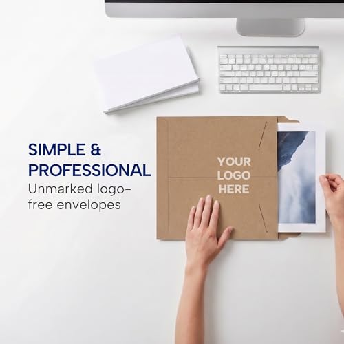 BOX USA Rigid Mailers 20" x 27" (50-Pack) - Kraft Mailer Envelopes for Oversized Posters, Artwork, Blueprints - Stay Flat