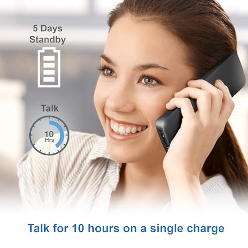 AT&T GL2101-2 DECT 6.0 2-Handset Cordless Phone with Call Block & Caller ID - Full-Duplex Speakerphone, 2" White Backlit Display, Lighted Keypad, Graphite & Black