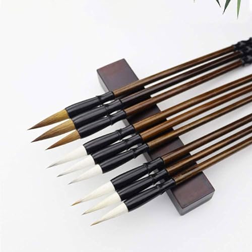 Chinese Calligraphy Brush Pen,Chinese Calligraphy Brush Watercolor Sumi Drawing Brush Chinese Calligraphy Drawing Brush Pen Birthday Set 3 Items