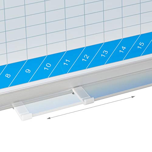 Relaxdays Whiteboard 3 Year Planner Wipe Clean Magnetic Planning Board with Pen Tray Magnetic Board 60 x 90 cm White Pack of 1