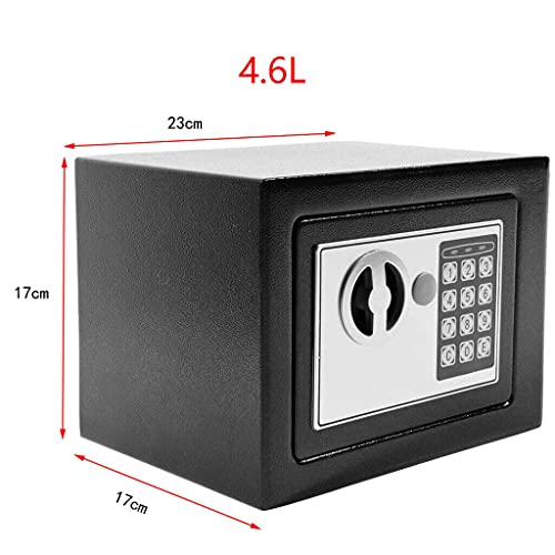 TBLOTYD 16L Digital Hotel Safes Steel ，Black-4.6L(17X23X17Cm)