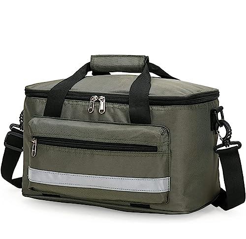 YUSIWOAL First Aid Bag Empty,Professional First Aid Kits Storage Bag, Empty First Responder Bag for Emergency Home Office Car Outdoors Boat Camping Hiking(B)