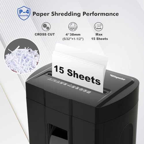 Wingwise Ultra Low Noise 48dB Paper Shredder for Home Office