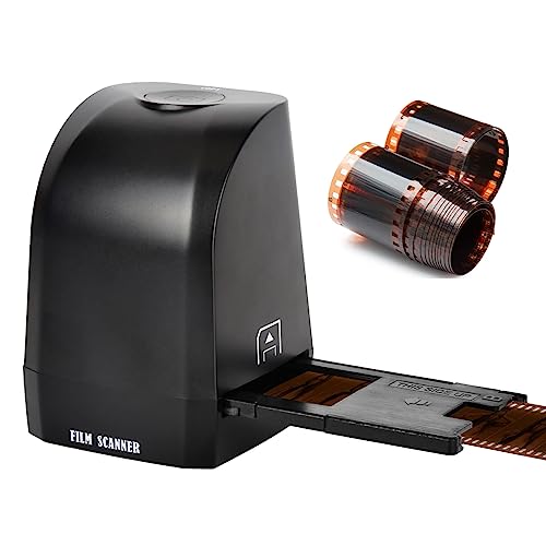 CHANGLKJ Film Scanner Transfer Machine, Slide Negative Scanner, Convert 35mm/135mm Film Slide to 8MP JPEG Photos, Support Image Preview/Playback/Editing Function, for Gift to Friends, Lover, Family