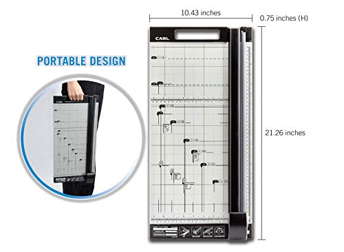 Carl 18 inch DC-2A3N Premium Rotary Paper Trimmer, Metal Base, 15 Sheet Cutting Capacity.