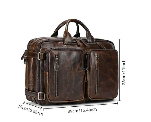 DDYYDS Men's Briefcase Multi Purpose Backpack Business Handbag Commuting Laptop Shoulder Bag