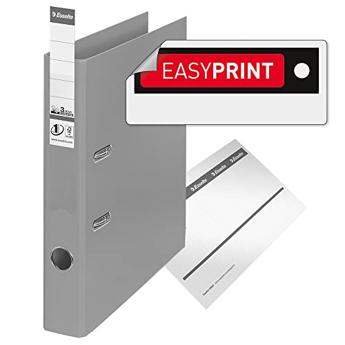 Esselte A4 Lever Arch File, Bordeaux, 52mm Spine, Plastic, Pack of 10, 811520