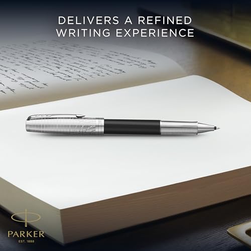 Parker Sonnet Rollerball Pen | Legacy of Flight | Chrome Trim | Fine Point | Gift Box