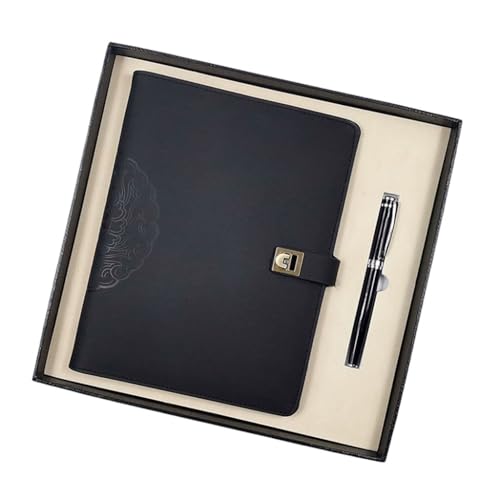 SDREYKUF Loose Leaf Notebook Set PU Faux Leather Replaceable Inner Core Business Gift