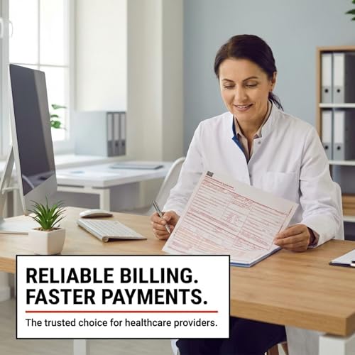 ComplyRight CMS-1500 Claim Forms and Self-Seal Envelopes Set, Laser, 4-1/2" x 9-1/2", Pack of 1,000, Office Work Supplies for Physicians, Practitioners, Specialty Providers, Medical Billing Companies