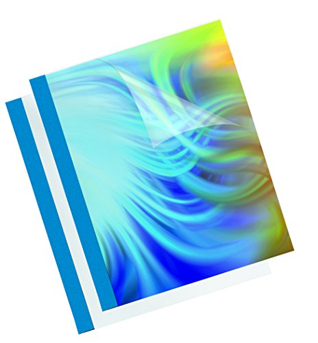 Fellowes Prestige 53171 Thermal Binding Covers 150 Micron PVC Front 220 g/m² Leather Structure Rear - Blue