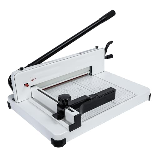 Paper Cutter,Paper Cutter Slider,Guillotine Paper Cutter,15 inch Wrapping Paper Cutter,Guillotine Paper Cutters and Trimmers Cards Leather with Metal Base for Office Home School,Solid Steel
