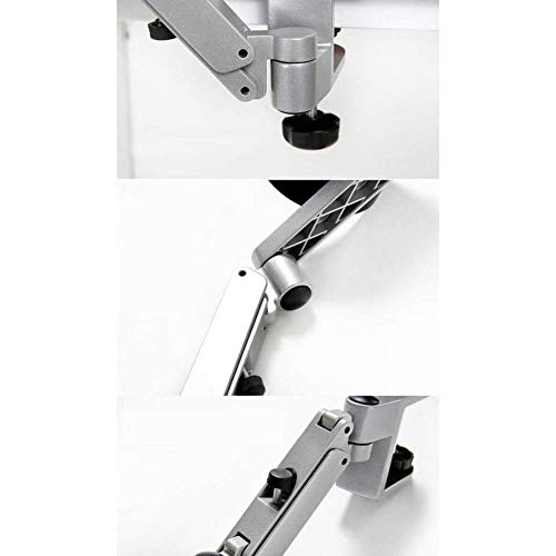 DZDZXQG Wrist Rest Armrest, Adjustable Computer Arm Support,Ergonomic Aluminium Alloy,Desk Extender for Professional Computer Working,Silver