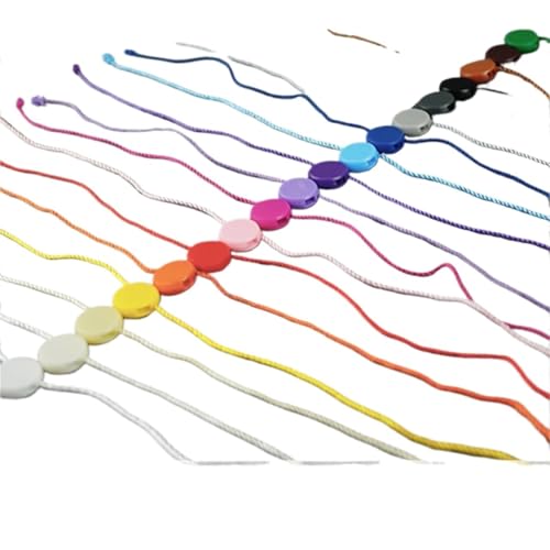 Hang Tag String 1000PCS Color Circular Double Insertion Clothing Label Hanging Tag Disposable Display Seal String Bullet Plug(1000pcs-Dark Purple)