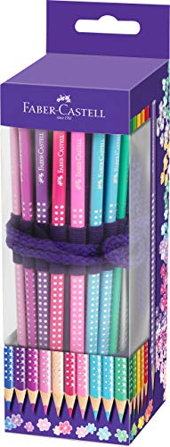 Faber-Castell Sparkle 201738 Colouring Pencils in High-Quality Pencil Roll Pack of 21