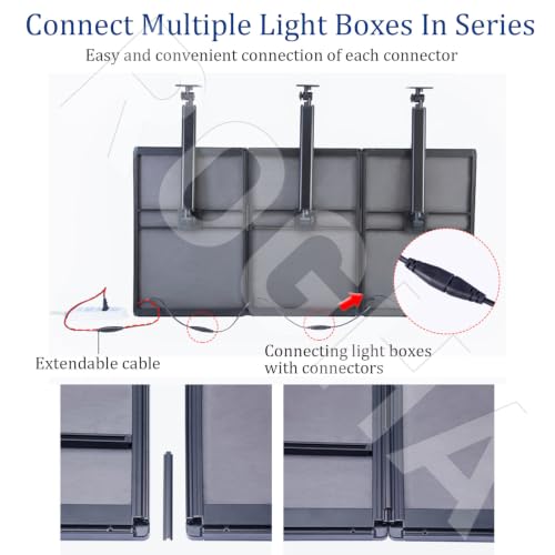 ROGHA LED Illuminated Poster Frame LED Advertising Projector Light Box Signboard Horizontal-60X100cm