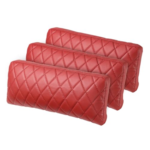 Weilianda Memory Foam Quilted Lumbar Support Pillow Back Cushion, 3 Set