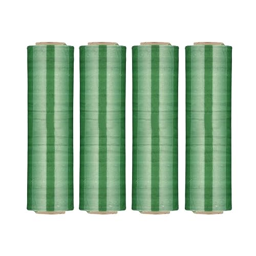 PSBM 8 Rolls Green 20 Inch x 1000 Feet Stretch Film/Wrap, 70 Gauge Heavy Duty Industrial Strength Shrink/Plastic Wrap for Moving, Packing, Shipping, Pallet Wrapping & Storage