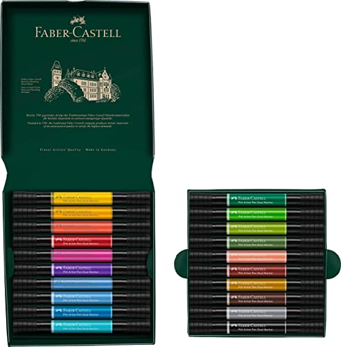 Faber-Castell Pitt Artist Dual Markers, 20 Colors for Lettering