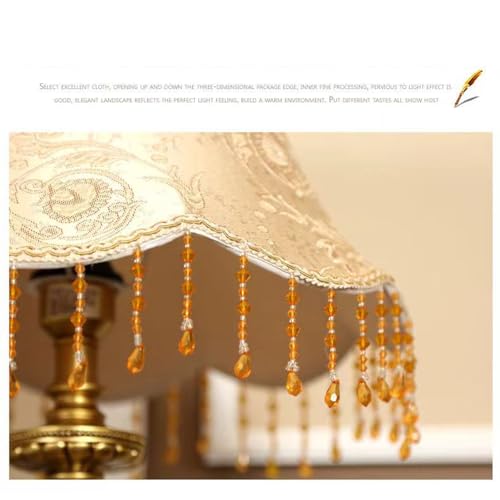 OUFULA European Table Lamp Luxurious Living Room Bedroom Study Villa Hotels Led Retro Creativity Bedside Light (L H50cm 1PCS), zichang2024050139