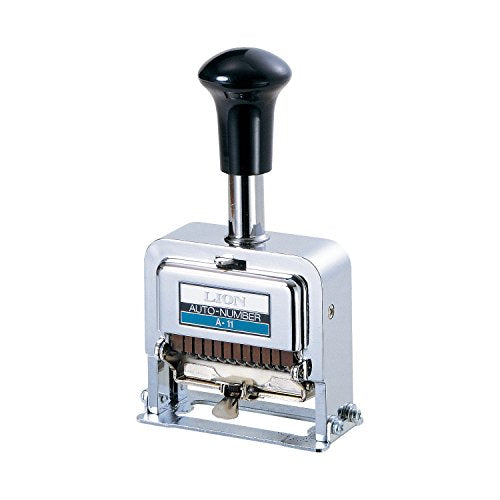 Lion Pro-Line Heavy-Duty Automatic Numbering Machine 11-Wheel, Roman (A-11)