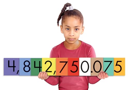 Teacher Created Resources Sensational Math Place Value Cards: 10 Value Decimals to Whole Numbers (12-Pack) (TCR626664)