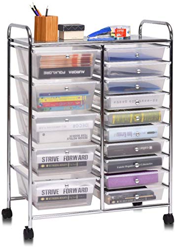 ARLIME 15-Drawer Storage Cart, 15 Drawer Trolley
