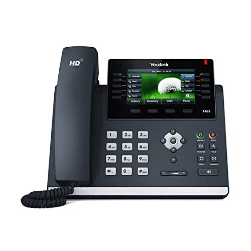 Global Teck Bundle of Yealink T46S Skype for Business SIP POE Phone, Power Supply with Microfiber Cloth, Requires VoIP Service