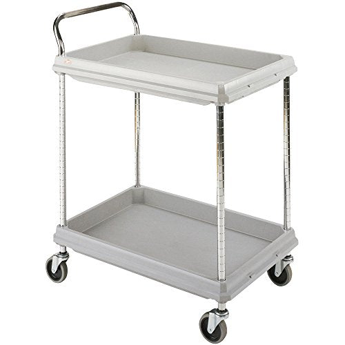 Metro Deep-Ledge Utility Carts - 32"Wx21-1/2"D Shelf - Light Gray - Light Gray