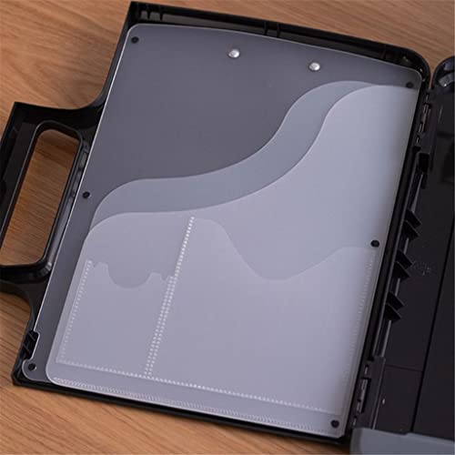 Clipboard Folder Portable A4 Files Document Clipboard Storage Case Organizer with Calculator Home