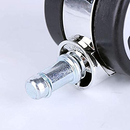 BWQZXES Caster Wheels Replacement 5pcs Universal Mute Caster Office Chairs Replacement Swivel Rubber Rollers Wheels Household Casters