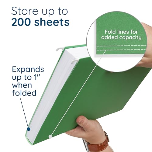 Blue Summit Supplies 5 Hanging File Folders, Letter Size, Assorted Colors
