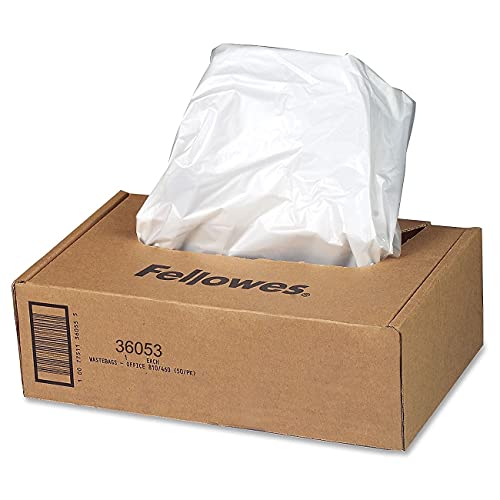 Fellowes 36053 Shredder Bags, 9 Gal, F/99CI,90S, 15-Inch x14-Inch x30-Inch, 100/CT,CL