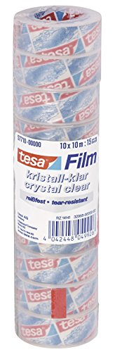 Tesafilm 57710-00000-01 10 m x 15 mm Pack of 10 Crystal Clear