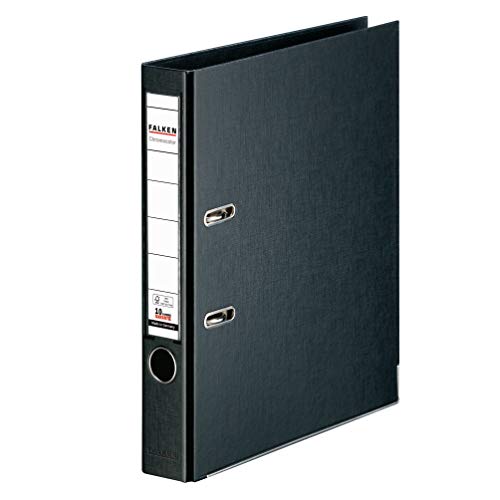 Original Falken Pack of 10 Chromocolor Premium Folders Made in Germany Plastic Cover Outside and Inside 5 cm Narrow DIN A4 Assorted Colours Ring Binder Lever Arch File Letter Folder