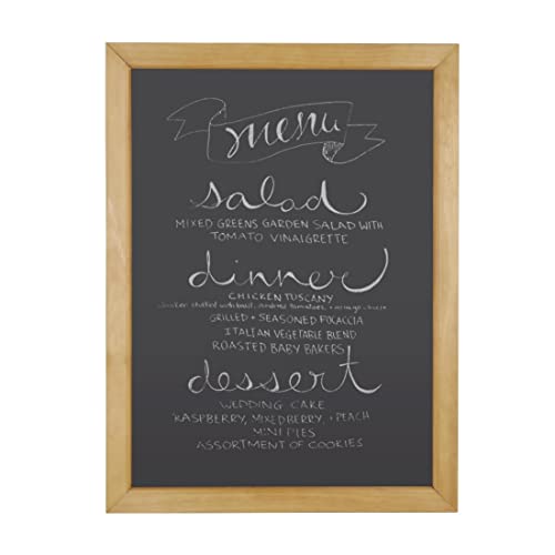 Olympia Wall Mounted Melamine Chalkboard with Pine Frame, 600x800mm