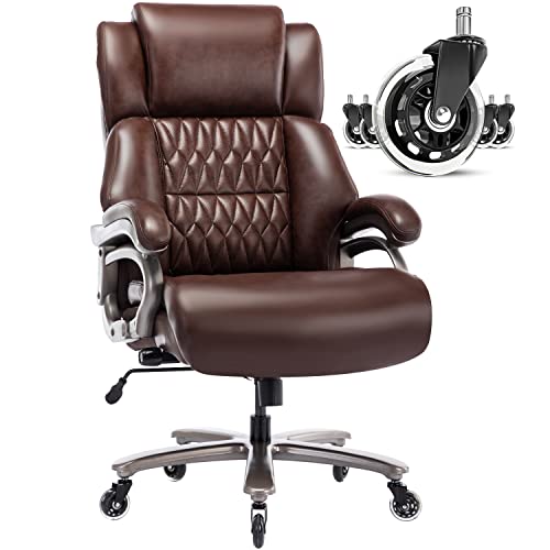 Big and Tall Office Chair, High Back Large Executive Computer Desk Chair