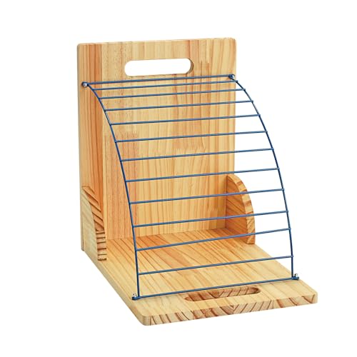 Really Good Stuff Clipboard Stand with 12 Grouping Clipboards, Wooden Stand with Colorful Clipboards Perfect for Color-Coding in Classrooms and Daycares