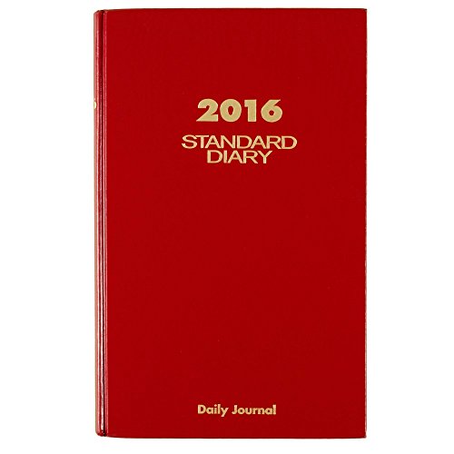 AT-A-GLANCE Standard Diary 2016, Daily Diary, 7.69 x 12.12 Inches, Red (SD37713)