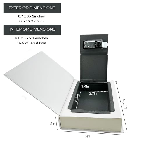 Real Paper Diversion Book Safe with combo lock- Secret Box Collection Box- Art of Design. Safe for money, disguised safe, real book pages, money hiding, diversion safe.