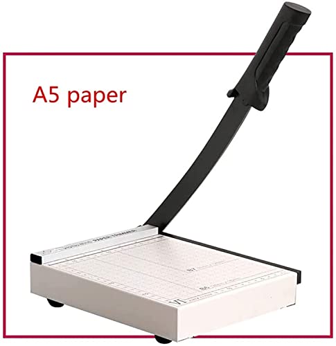 KouRy Paper Trimmer, Paper Cutter Guillotine with Heavy Duty Gridded Base Cut Length 10 Sheets Capacity, Cutting Paper Machine for Home Office (Black)