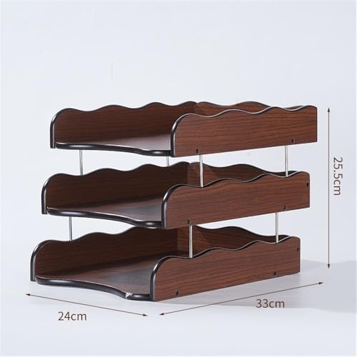 File sorter for Desk Desk Organiser,3 Tire Letter Paper Tray for A4 File,Home Office Supplies
