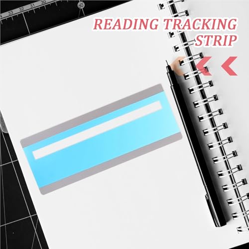 Guided Reading Strips 100 PCS Colorful Bookmark Reading Tracking Rulers Guided Strips Highlight Colored Overlays for Students