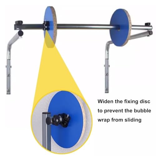 Vertical Bubble wrap roll Holder, Silver Wall-Mounted Bubble Wrap Dispenser, Width 30-150cm(Width 100cm)