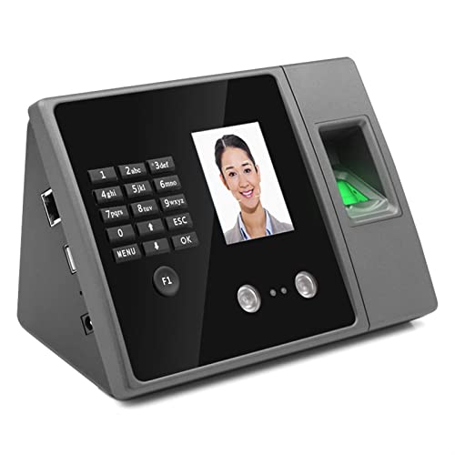 Upunch Time Cards Employee Time Clock Time Attendance Management System Face Recognition Ethernet TCP IP Fingerprint Password Biometric Device Facial Time Sheet Log Book ( Color : Language Arabic )