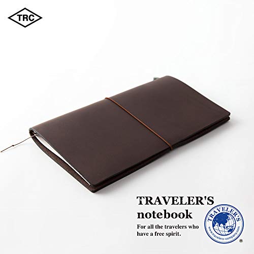 DESIGNPHIL 13715006 Traveler's Notebook, Regular Size, Limited Size, Card Included, Brown