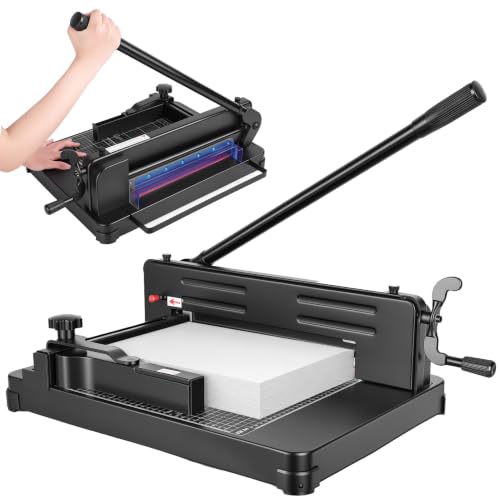 12 Inch Heavy Duty Paper Cutter, 400 Sheet Guillotine Trimmer with Safety